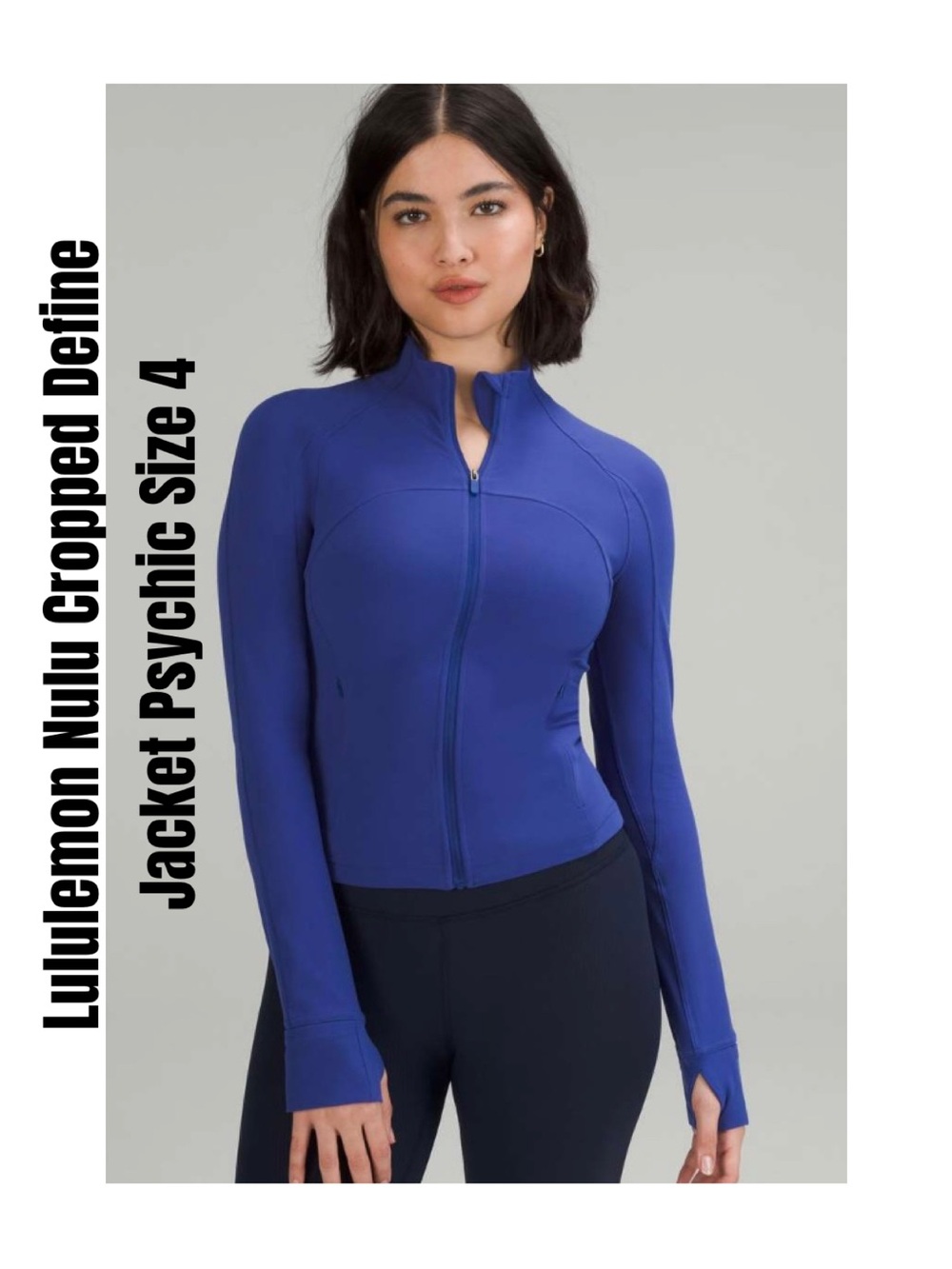 Lululemon Nulu Cropped Define Jacket Psychic Size 4